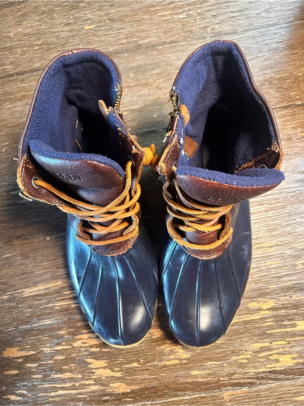 Sperry saltwater duck boots size 9